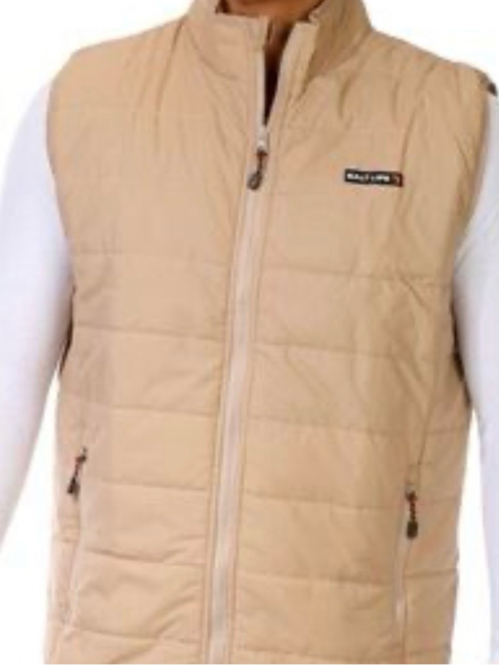 Salt Life performance UPF 30 Vest in Khaki